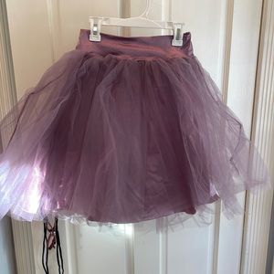 Dance costume mauve tulle skirt.  Adult small
